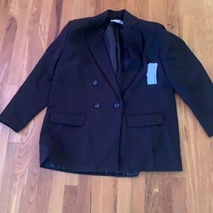 NWT JustFab Womens blazer size 2X with shoulder pads plus-size